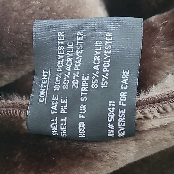 Vintage NWT Fleet Street women's hooded faux fur shearling coat 2X, new - Picture 14 of 16